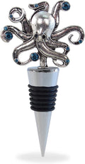 Cheers Octopus Metal Wine Stopper - Elegant Vacuum Seal Reusable Animal Ocean Life Wine Bottle Stopper Airtight Leak Proof Bottle Topper Cork Plug, Cute Home Decor & Bar Tool Accessory Unique Gift