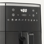 Amazon Basics 4.4-Quart Air Fryer with Easy View Window, 8 Preset Menus, 1400W, Black