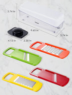 Geedel Professional Mandoline Slicer for Kitchen, Multi Purpose Vegetable Slicer Cutter, Vegetable Cutter Onion Cutter for Veggie Fruit Cheese