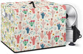 Colorful Cactus Flower Print Meat Slicer Cover for Kitchen 16 x 13 x 13 Inch Dust-proof Appliance Covers for Home Decor Bread Slicer Covers with Organizer Bag Easy to Clean Accessories