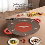 Indoor Grills Electric Smokeless, Smoke-Free Indoor Electric Grill & Non-stick Pan, 11/14 /15 Inch Nonstick Round Pan with Temperature Control, for Steaks, Pancakes, And BBQ (36 cm / 14.17 in)