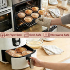 SOUJOY 200 Pcs Paper Mini Tart Pans for Baking, 4 Inch Disposable Pie Tins, Non-stick Pie Pans for Individual Small Quiche, Cakes, Cinnamon Rolls, Desserts, Oven Microwave Air Fryer Safe