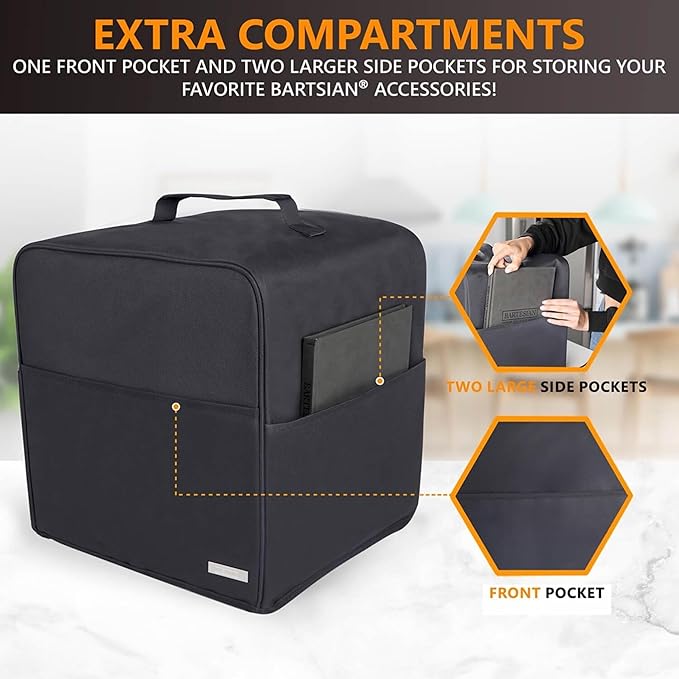 Bartesian Dust Cover - Bartesian Cover for Cocktail Machine - Compatible with Premium, Professional, Duet - Black