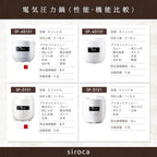siroca Electric Pressure Cooker SP-D131(R) (Red)【Japan Domestic genuine products】