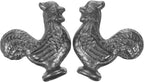 Generic 2pcs Cast Iron Chicken Bird Cooking Tool Supplement for Anemia Dietary Enrichment Reusable Vegan-Friendly Accessory for Athletes Healthy Cooking