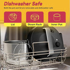 Electric Pressure Cooker 6 Qt, 9 Functions Programmable Instant Pot with IMD Touchscreen, Rice Cook, Slow Cook, Steam, Sauté, Warm, 16+ Safety Features, 1000W Black