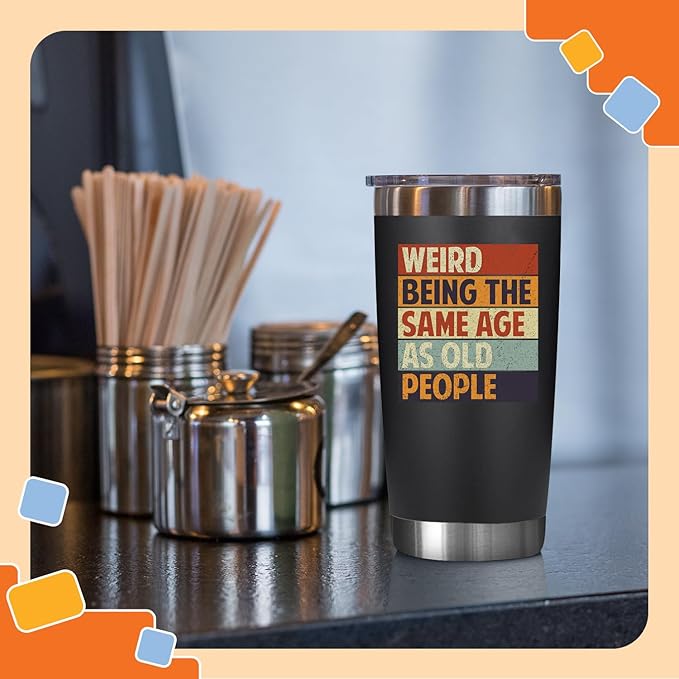 NewEleven 60th Birthday Christmas Gifts for Men & Women - 1965 60th Birthday Decorations for Him & Her - Turning 60 Year Old Gifts for Man, Woman, Mom, Dad, Wife, Husband - 20 Oz Tumbler