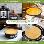 ZeroPone 4 Inch Mini Springform Pan, Non-stick Cheesecake Pan, Spring Form Pans for Baking, Springform Pans with Removable Bottom, Round Cake Pans, Small Cake Mold for Mini Cheesecake Pizza