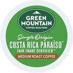 Green Mountain Coffee Roasters Costa Rica Paraiso, Keurig Single Serve K-Cup Pods, Medium Roast Coffee, 60 Count, (6 Packs of 10)