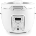 AROMA® Professional Digital Rice Cooker, 10-Cup (Uncooked) / 20-Cup (Cooked), Slow Cooker, Multicooker, Steamer, Oatmeal Cooker, Auto Keep Warm, Sauté-then-Simmer®, 4 Qt, White, ARC-1230W