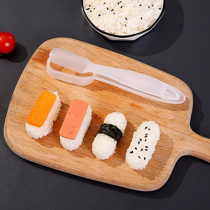 FOMIYES 4pcs Japanese Onigiri Sushi Mold Press Rice Ball Maker DIY Sushi Making Tool Kitchen Gadget Set for Home Cooking