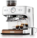 COUPLUX Espresso Machine with Grinder, 58MM Café (2026 UPGRADED) Espresso Machine with Anti-Static Grinder/Milk Steam Wand 15 Bar Espresso Coffee Machines For Home Cappuccino & Latte Stainless Steel
