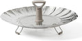 Martha Stewart Richburn 10.6-Inch Telescopic Folding Steamer Insert with Nylon Handle – Mirror Finish, Durable Stainless Steel Vegetable and Food Steamer