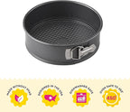 Wilton Platinum Non-Stick Spring Form Pan - Baking Pan for Cheesecakes, Deep Dish Pizzas & Bread Puddings - Scratch Resistant, Even Heat Distribution & Made Without PFAS - 9 x 2.7 Inch