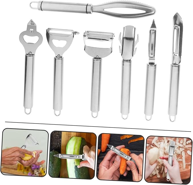 Mobestech 1 Set Vegetable Peeler and Grater Kit with Shaver Handheld Shredder and Multi Function Kitchen Tools for Home Cooking and Restaurant Use