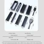 Sushi Making Set, 10 Pcs Sushi Maker Set, Sushi Molds Press with Sushi Rice Mold Shapes, Sushi Maker Roller Set, Sushi Set for Beginners, DIY Home Onigiri Mold Sushi Tool Setchen Accessories