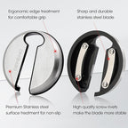Beneno Wine Opener with Stainless Steel Wine Foil Cutter - Bottle Top Seal Cutter, Zinc Alloy Premium Wing Corkscrew with Multifunctional Bottles Opener, Ash silver