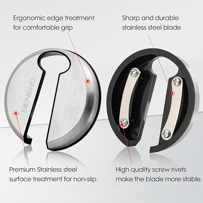 Beneno Multifunctional Wine Bottle Opener Gift Wing Corkscrew, Foil Cutter, Vacuum Stopper & Aerator Pourer, Perfect for Wine Lovers Man Woman, Ingot Silver