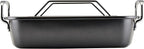 Circulon Ultra-Lasting Nonstick Roasting Pan with Rack, Roaster Pan with Easy Serve Rack, 17-Inch x 13-Inch, Black