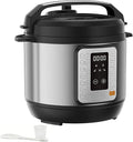 HealSmart 6QT Electric Pressure Cooker, 16-in-1 & Non-Stick Stainless Steel Multi Cooker with 12 Presets for Slow Cook, Meat Stew, Steam, Sauté, Canning, Yogurt Maker, Dishwasher Safe, Silver