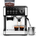Kndko Espresso Machine, 20Bar Italian Pump & Commercial Steam Wand for Barista-Quality Coffee | Easy to Use with PID Control & Guided Tutorial | All-in-One Kit, Compact Stainless Steel Design