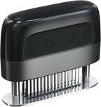 Stainless Steel Meat Tenderizer Tool 48 Ultra-sharp Needle Blades, No Detachable Needed for Easy Cleaning, Heavy-Duty Meat Tenderizer for Steak Chicken Pork Lamb, No More Mallet or Meat Hammer