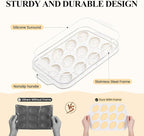 Vinino 2-Pack Silicone Madeleine Pan with Metal Reinforced Frame, 12-Cavity Shell Shape Madeleine Mold with Non-Slip Handle, Nonstick Madeleine Cookie Trays for Oven, BPA Free, Dishwasher Safe- Cream