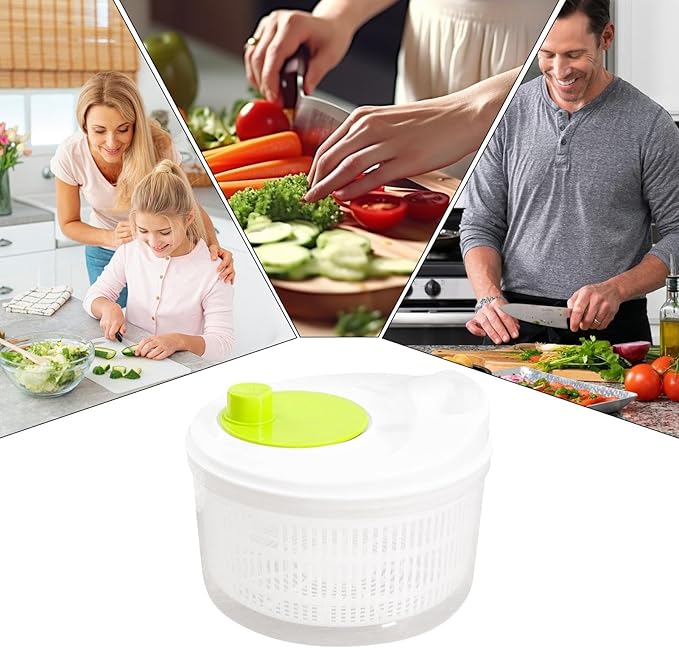 Small Lettuce Spinner - Salad Bowl Spinner, Salad Dryer for Washing Spinner, Small Salad Spinner for Draining Greens, Fruits, and Vegetables