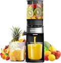 Cold Press Juicer,400W Juicer Machines,4.9"Wide Feed Chute Slow Masticating Juicer for Whole Vegetables & Fruits,High Juice Yield,Easy to Clean,Advanced Touch Sensing Switch(Silver Gray)