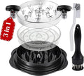 Chicken Shredder Tool Twist Large 3 layer With Meat Tenderizer Tool & Brush,Manual Chicken Breast Grinder,10'' Pro Meat Shredder, BPA Free Anti-Slip Ergonomic Handle,Suitable For Beef &Vegetable