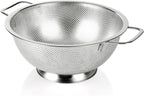 Gulex Colander Stainless Steel 3-Quart, Strainer for Kitchen Food, Dishwasher Safe