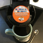 Double Donut Coffee Pumpkin Spice Coffee Pods, Single Serve Coffee for Keurig K Cups Machines, Medium Roast Pumpkin Pods, 80 Count