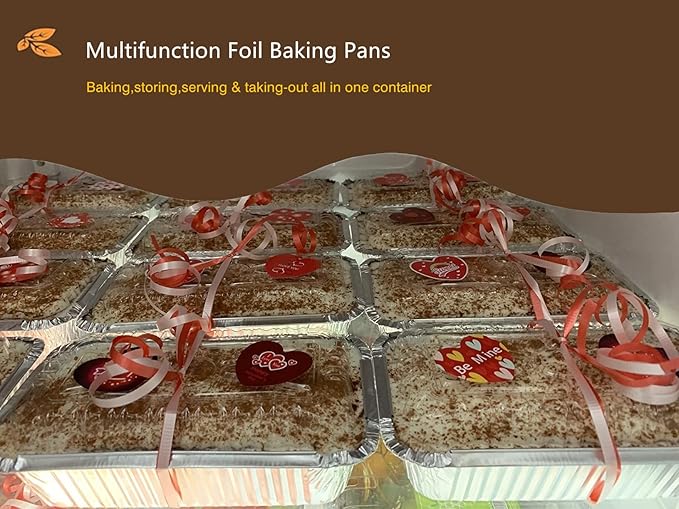 Disposable Bread Pans With Lids Bakeware Set,30 Pack, 1.5lb Aluminum Foil Loaf Pans, Perfect for Baking, Storing, Freezing Food or Take-out