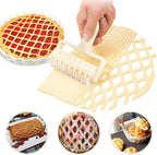 Lattice Roller Cutter, Pie Pizza Cookie Dough Roller Lattice Household Baking Pastry Tools(Plastic lattice cutter)
