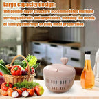 Salad Spinner - 800ML Lettuce Washer, Vegetable Dryer, Produce Cleaning Tool | Manual Salad Spinner with Colander Basket and Non Slip Base for Quick Water Removal, Kitchen Tool for Camping Picnic