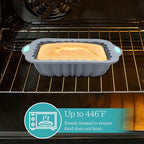 To encounter 44 Pieces Silicone Cake Pan Set, 3 Sizes Silicone Fluted Bread Pan with Reusable Baking Cups, Food Grade Baking Mold for Brownie, Bread, Muffin, Light Grey