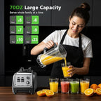 1800W Blender for Smoothies 70 oz Large Capacity Countertop Blenders with 20 oz Grinding Cup - 28000RPM High Speed Kitchen Blender for Ice Crushing, Frozen Drinks, Milkshakes & Puree