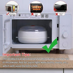 Microwave Vegetable Steamer, Microwave Steamer for Vegetables, Microwave Heating Bowl, Micro Cookware for Cooking (1 - Layer)