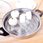 Steaming Rack, 2 Pack 7.87 Inch Round Food Grade Stainless Steel Steamer Plate for Food Steaming, Cooling and Roasting Cooking in Kitchen and Outdoors (20 cm)