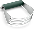 Spring Chef Large Dough Blender For Baking, Manual Dough Cutter Tool, Stainless Steel Puff Pastry Cutter Tool with Sharp Blades, Dishwasher Safe Pastry Blender for Easy Mixing - Pine Green