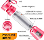 Cordless Personal Size Portable Blender - 380Ml Blender Smoothies and Shakes, BPA Free Traveling Juice Cup with Powerful Blending, Freshly Squeezed in Sports/Travel/Home, Mother's Day