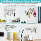 Magnetic Knife Holder for Wall 24 Inch Knife Magnetic Strip Refrigerator Knife Magnet Bar Wall Mount Knife Rack for RV Kitchen Utensil Holder Metal Tool Holder Knife Block