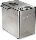 Hamilton Beach 29890 Premium Dough & Bread Maker Machine with Auto Fruit and Nut Dispenser, 2 lb. Loaf Capacity, 21 Programmable Settings Includes Gluten Free+Keto, Stainless Steel
