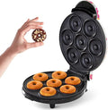 Dash Mini Donut Maker Machine for Kid-Friendly Breakfast, Snacks, Desserts & More with Non-stick Surface, Makes 7 Doughnuts, Donut Print