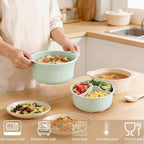 Microwave Vegetable Steamer, Silicone Microwave Cooker, Vegetable Basket for Broccoli, Rice, Eggs & Baby Food, Double Layer Food Cooker, Healthy Cooking, Dishwasher Safe
