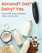 Elementi Portable Electric Milk Frother, Matcha Whisk, Milk Frother for Coffee Frother Electric Hand Blender, Mini Electric Whisk Small Hand Blender (Periwinkle)
