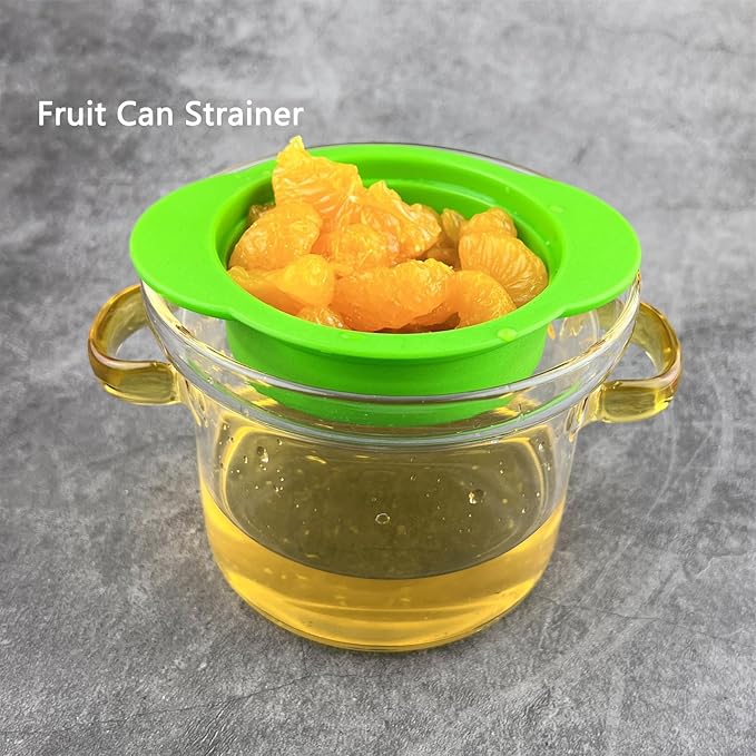 2 Pack - Can, Tuna, Colander Strainer, Food Grade Plastic, BPA-Free, Unibody Design, Dishwasher Safe, Fits Standard Size Cans