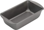 GoodCook Nonstick Loaf Pan Heavy-Duty Steel Bakeware with Easy-Clean Non-Stick Coating, Oven & Dishwasher Safe Pan, 9 x 5-Inch, Gray