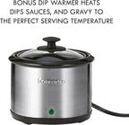 Kenmore 7 Quart Slow Cooker with Diper - Crock pot With Programmable Settings, Digital Controls, Large Capacity for Family Meals, Dishwasher-Safe Stoneware, Warm Rice & Sous Vide Stew