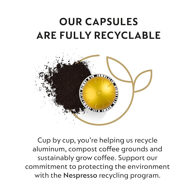 Nespresso Capsules Vertuo, Solelio, Mild Roast Coffee, 30-Count Coffee Pods, Brews 7.8 oz.